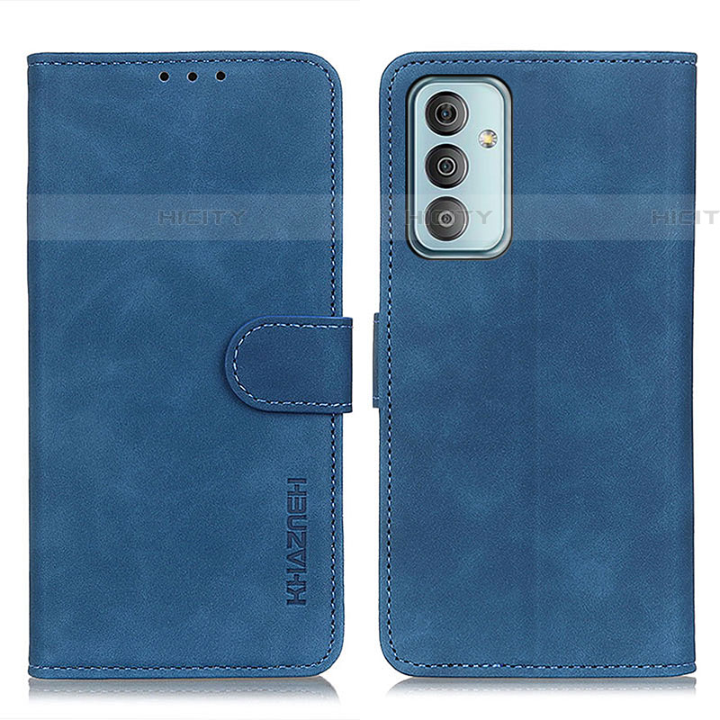 Handytasche Stand Schutzhülle Flip Leder Hülle K03Z für Samsung Galaxy M13 4G Blau