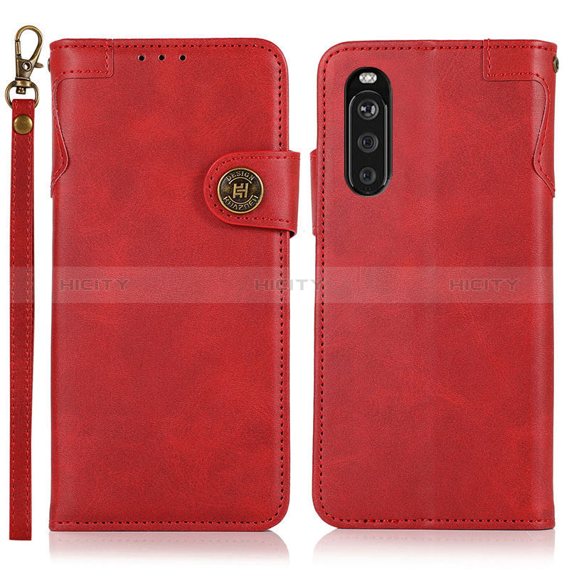 Handytasche Stand Schutzhülle Flip Leder Hülle K03Z für Sony Xperia 10 III Lite Rot