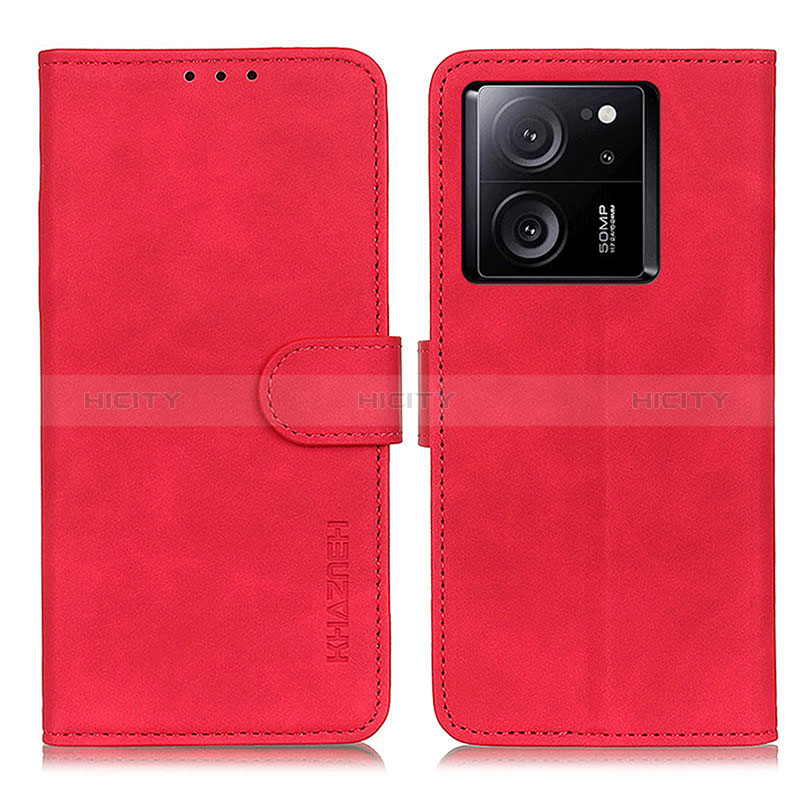 Handytasche Stand Schutzhülle Flip Leder Hülle K03Z für Xiaomi Mi 13T 5G Rot