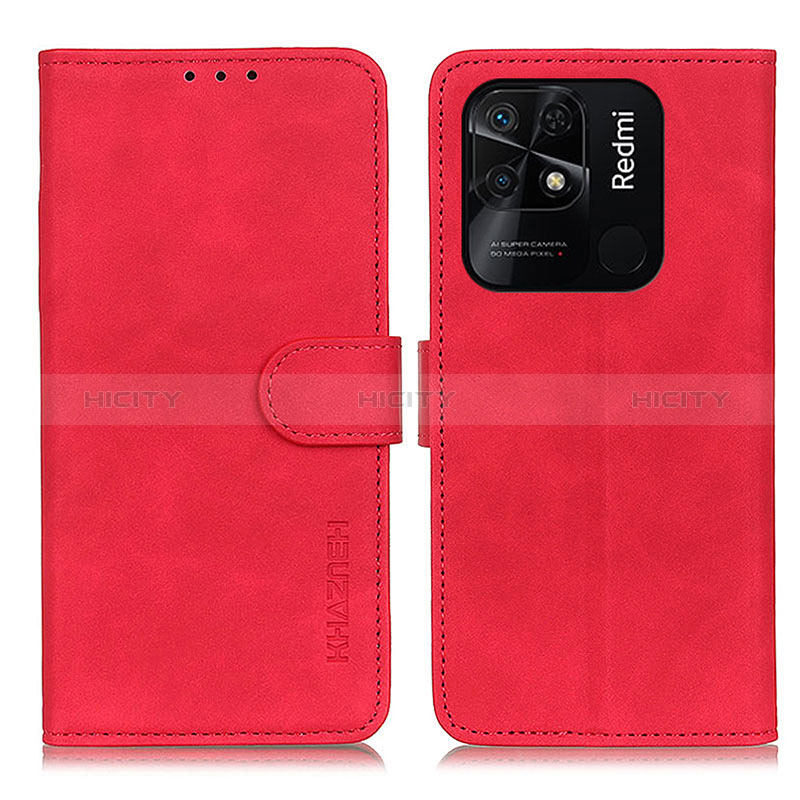 Handytasche Stand Schutzhülle Flip Leder Hülle K03Z für Xiaomi Redmi 10C 4G Rot