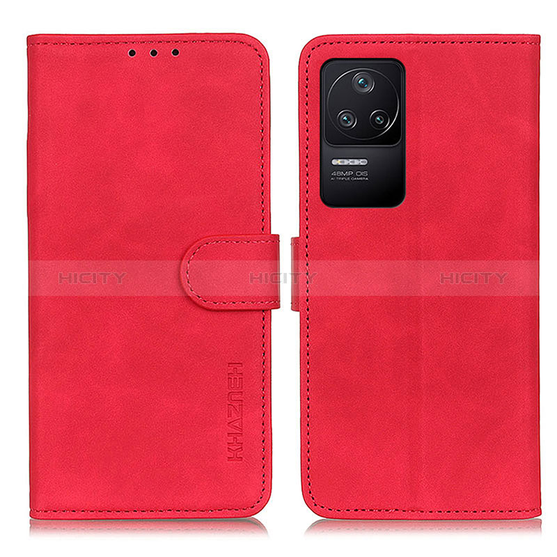 Handytasche Stand Schutzhülle Flip Leder Hülle K03Z für Xiaomi Redmi K40S 5G Rot