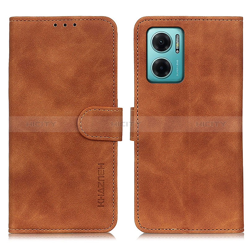 Handytasche Stand Schutzhülle Flip Leder Hülle K03Z für Xiaomi Redmi Note 11E 5G Braun