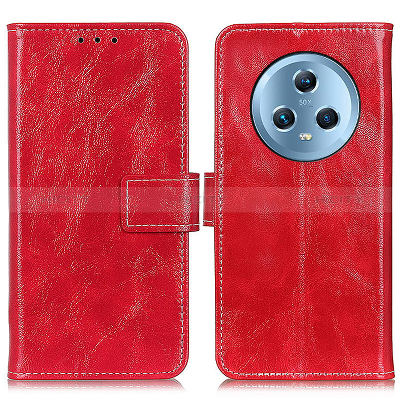 Handytasche Stand Schutzhülle Flip Leder Hülle K04Z für Huawei Honor Magic5 5G Rot Plus