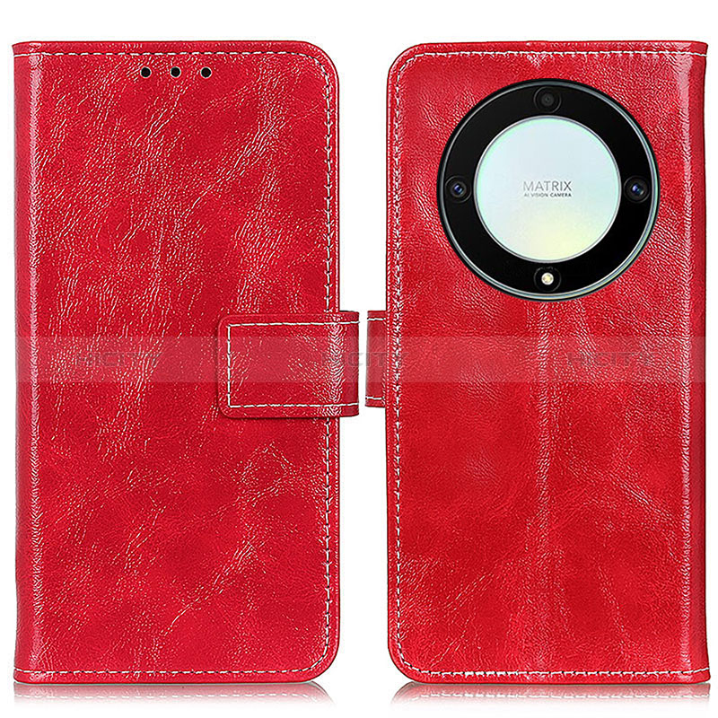 Handytasche Stand Schutzhülle Flip Leder Hülle K04Z für Huawei Honor Magic5 Lite 5G Rot Plus