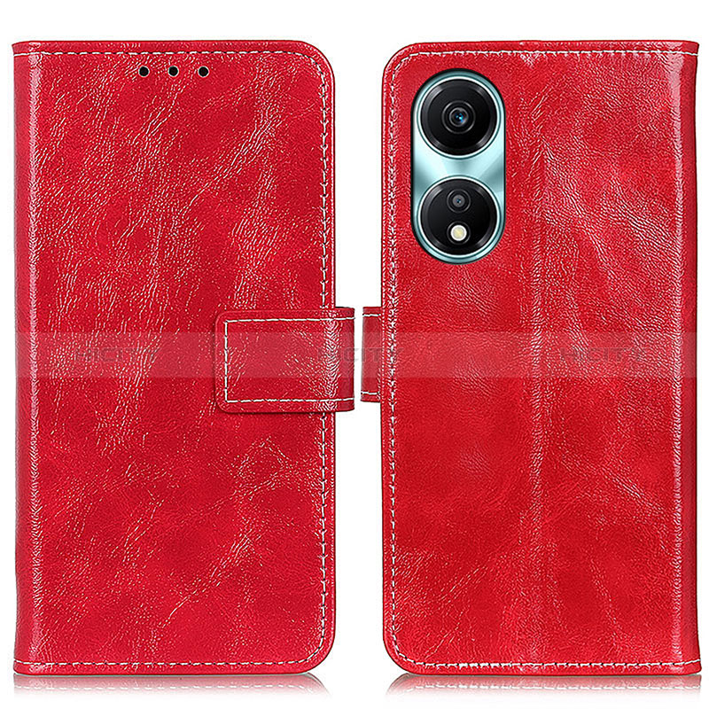 Handytasche Stand Schutzhülle Flip Leder Hülle K04Z für Huawei Honor X5 Plus Rot Plus