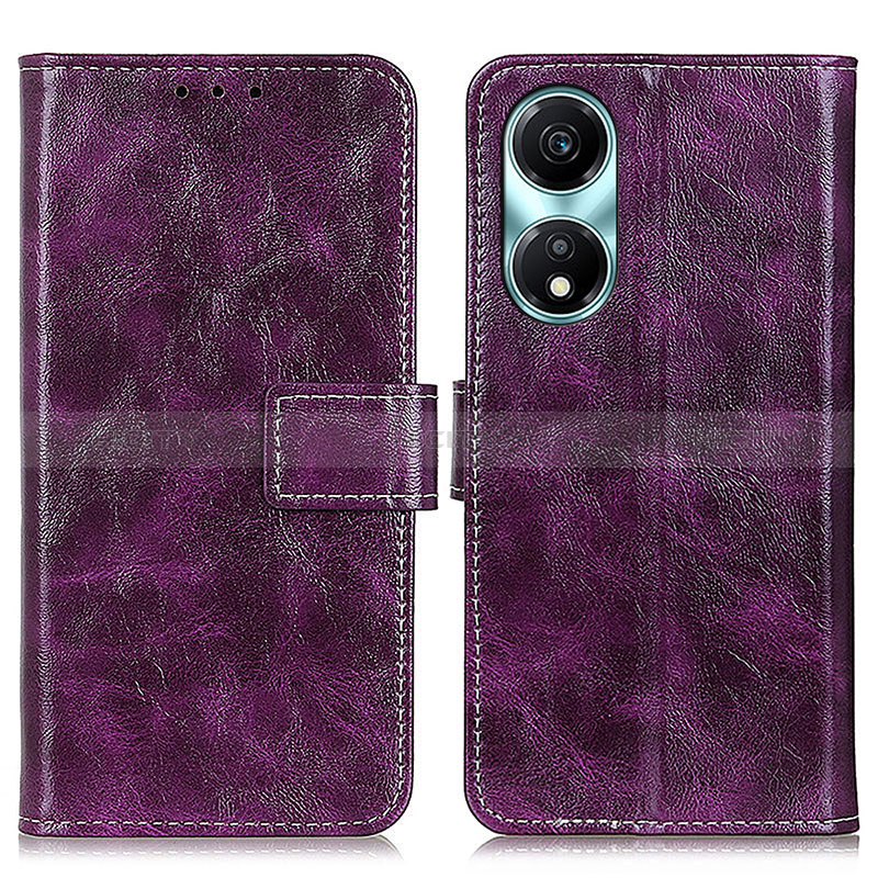 Handytasche Stand Schutzhülle Flip Leder Hülle K04Z für Huawei Honor X5 Plus Violett Plus