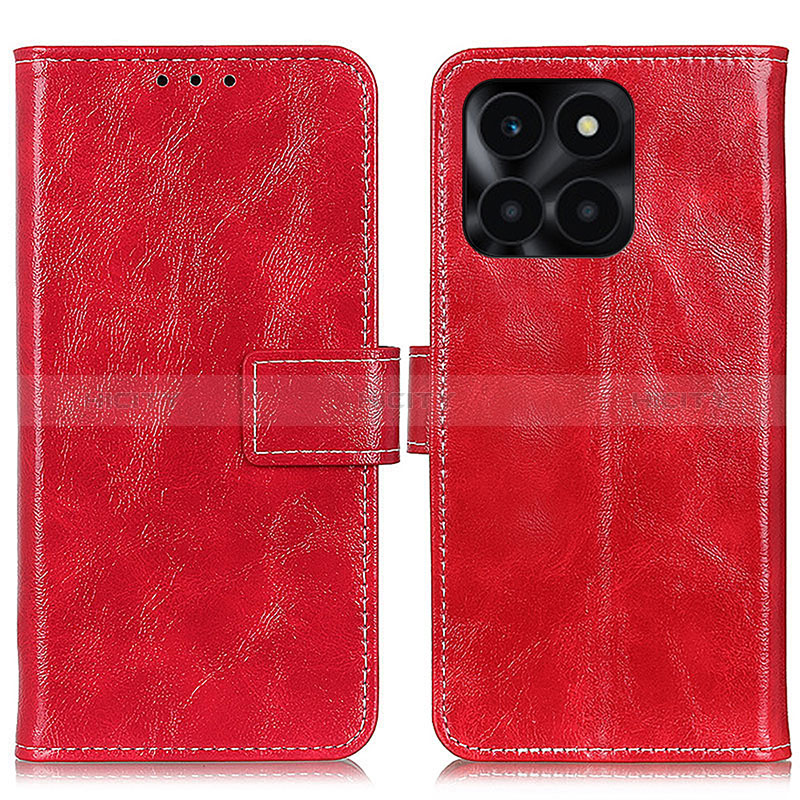 Handytasche Stand Schutzhülle Flip Leder Hülle K04Z für Huawei Honor X6a Rot