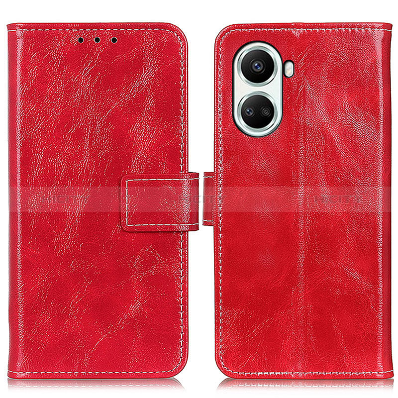 Handytasche Stand Schutzhülle Flip Leder Hülle K04Z für Huawei Nova 10 SE Rot Plus