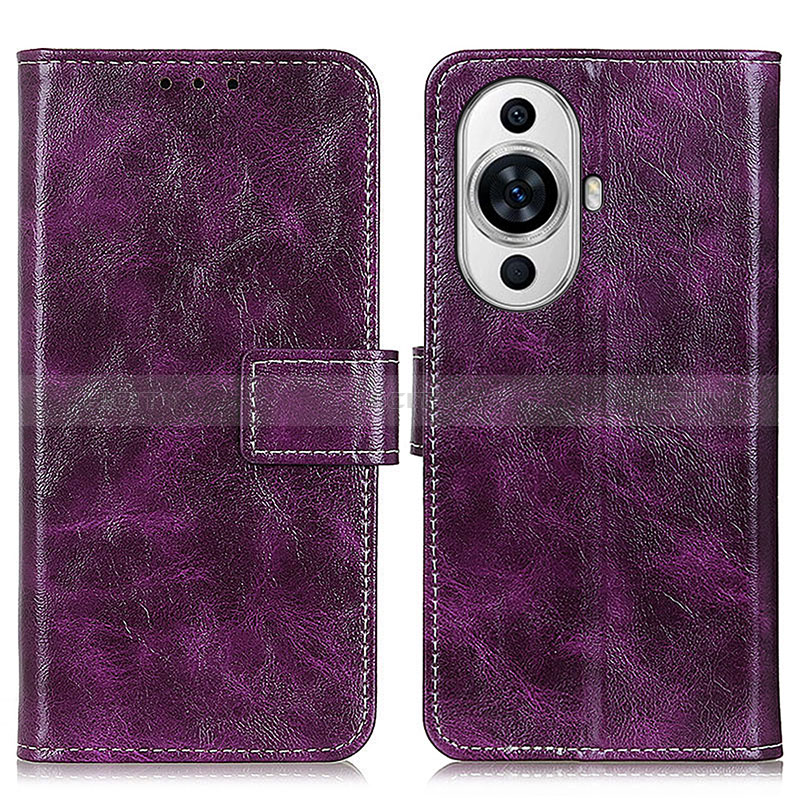 Handytasche Stand Schutzhülle Flip Leder Hülle K04Z für Huawei Nova 11 Ultra Violett