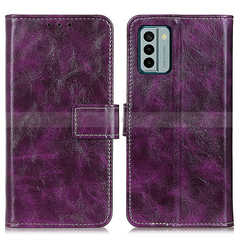 Handytasche Stand Schutzhülle Flip Leder Hülle K04Z für Nokia G22 Violett