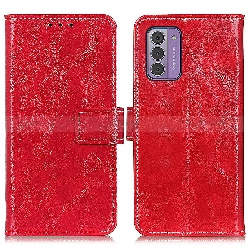 Handytasche Stand Schutzhülle Flip Leder Hülle K04Z für Nokia G310 5G Rot