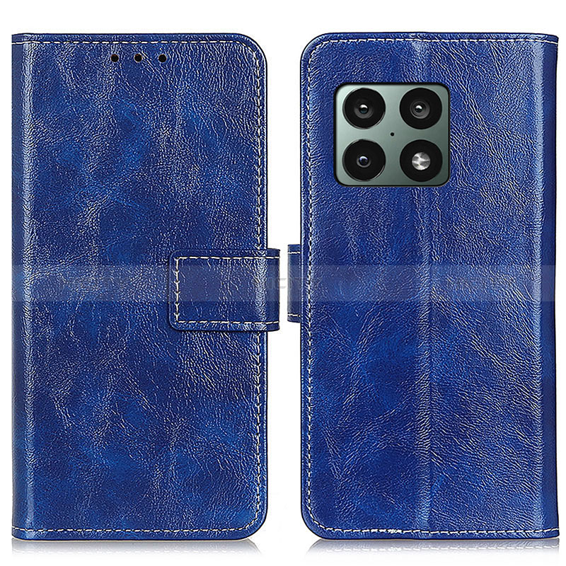 Handytasche Stand Schutzhülle Flip Leder Hülle K04Z für OnePlus 10 Pro 5G Blau