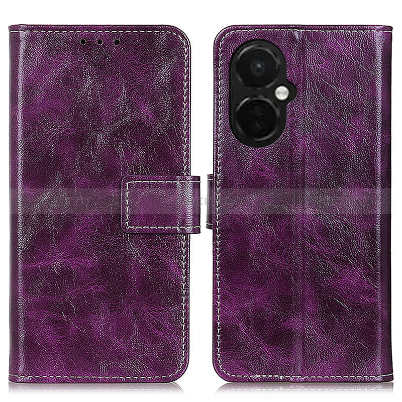 Handytasche Stand Schutzhülle Flip Leder Hülle K04Z für OnePlus Nord CE 3 5G Violett Plus