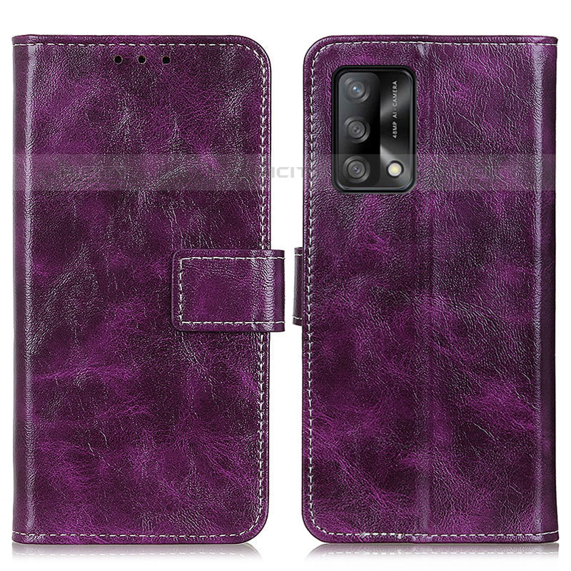 Handytasche Stand Schutzhülle Flip Leder Hülle K04Z für Oppo Reno6 Lite Violett