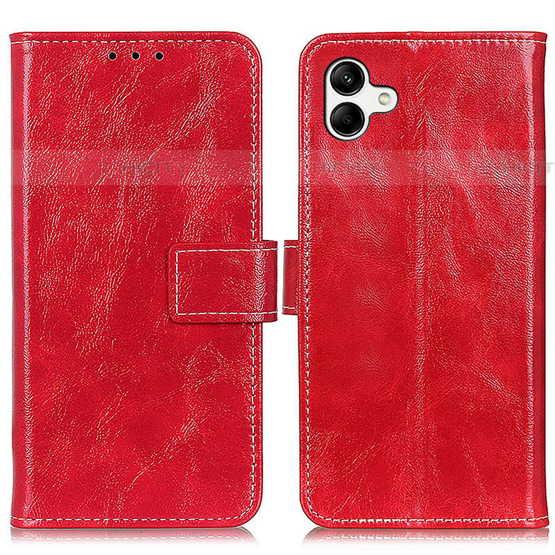 Handytasche Stand Schutzhülle Flip Leder Hülle K04Z für Samsung Galaxy A04E Rot