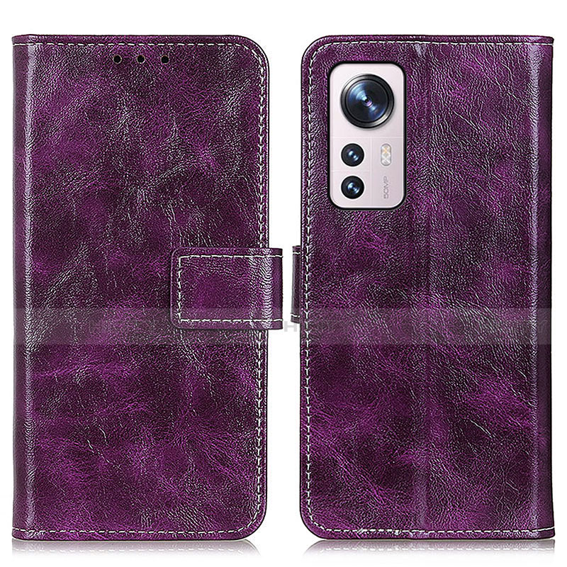 Handytasche Stand Schutzhülle Flip Leder Hülle K04Z für Xiaomi Mi 12 5G Violett Plus