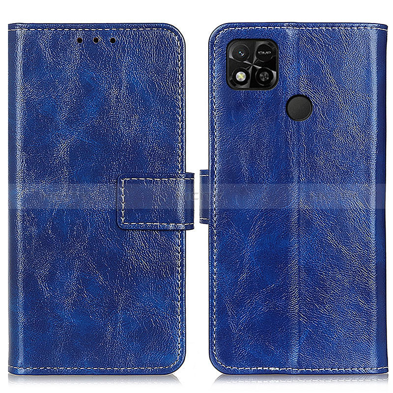 Handytasche Stand Schutzhülle Flip Leder Hülle K04Z für Xiaomi POCO C3 Blau