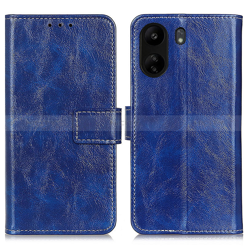 Handytasche Stand Schutzhülle Flip Leder Hülle K04Z für Xiaomi Poco C65 Blau