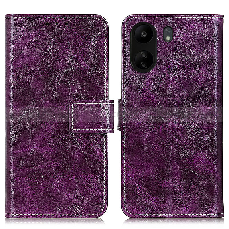 Handytasche Stand Schutzhülle Flip Leder Hülle K04Z für Xiaomi Poco C65 Violett Plus