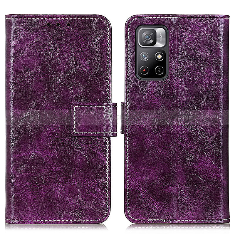 Handytasche Stand Schutzhülle Flip Leder Hülle K04Z für Xiaomi Poco M4 Pro 5G Violett Plus
