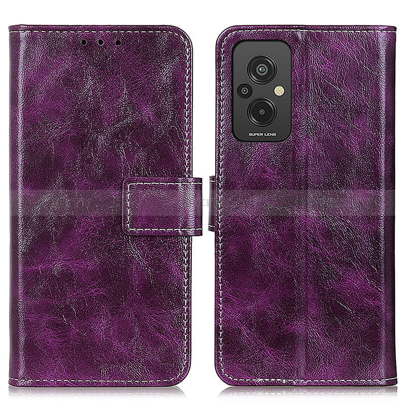 Handytasche Stand Schutzhülle Flip Leder Hülle K04Z für Xiaomi Redmi 11 Prime 4G Violett Plus