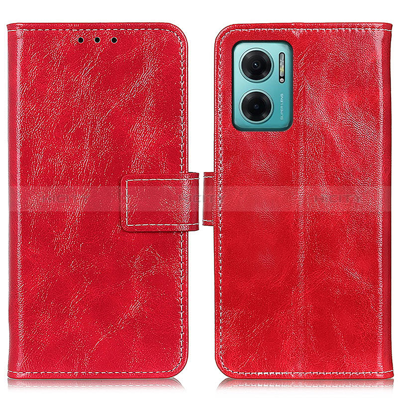 Handytasche Stand Schutzhülle Flip Leder Hülle K04Z für Xiaomi Redmi 11 Prime 5G Rot