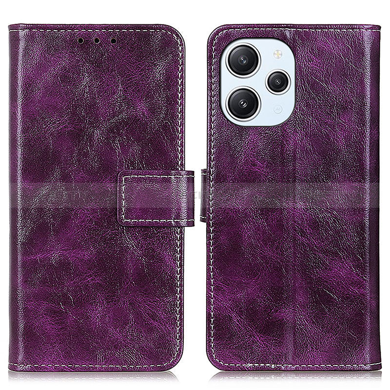 Handytasche Stand Schutzhülle Flip Leder Hülle K04Z für Xiaomi Redmi 12 4G Violett Plus