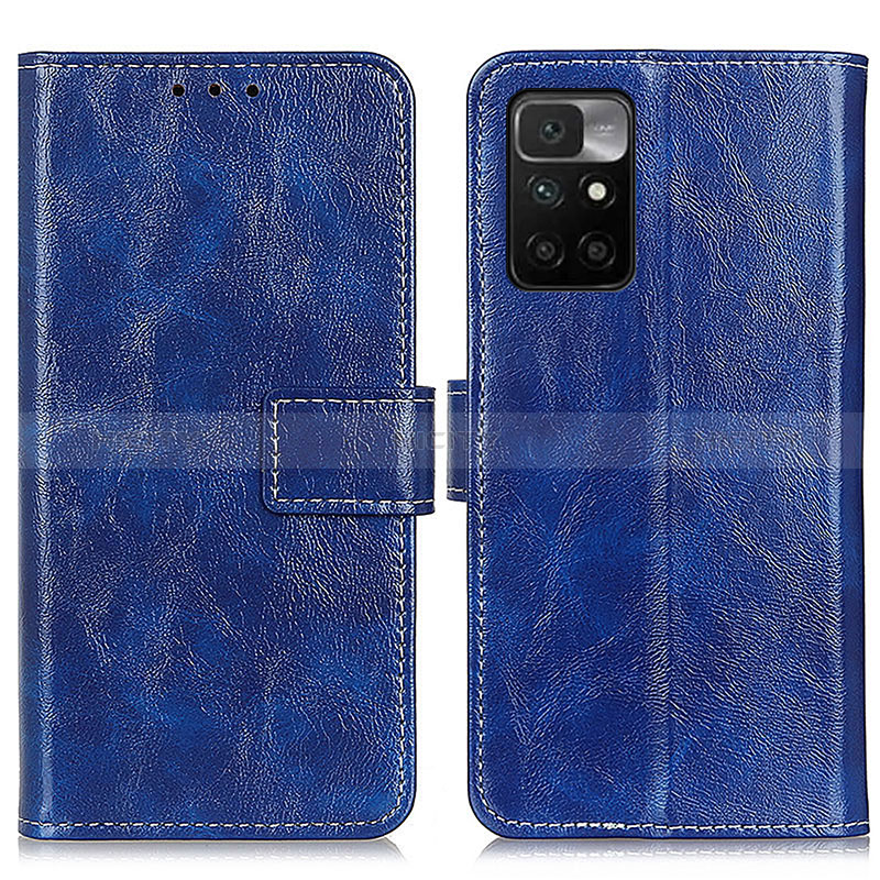 Handytasche Stand Schutzhülle Flip Leder Hülle K04Z für Xiaomi Redmi Note 11 4G (2021) Blau