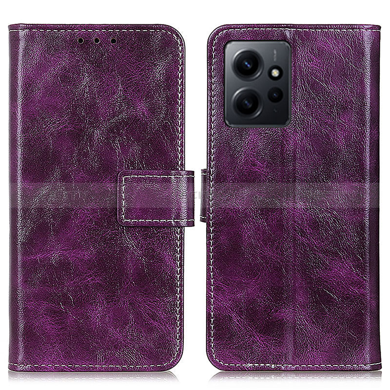 Handytasche Stand Schutzhülle Flip Leder Hülle K04Z für Xiaomi Redmi Note 12 4G Violett Plus