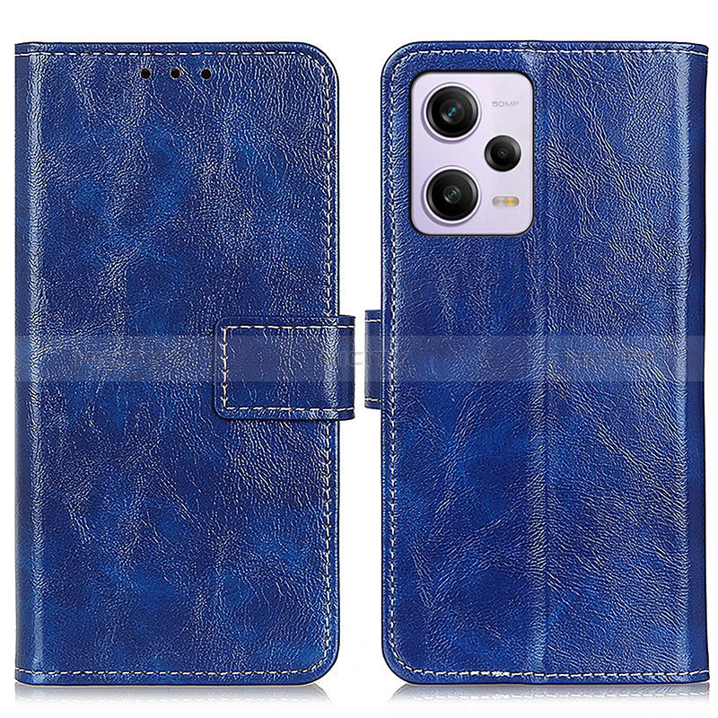 Handytasche Stand Schutzhülle Flip Leder Hülle K04Z für Xiaomi Redmi Note 12 Explorer Blau