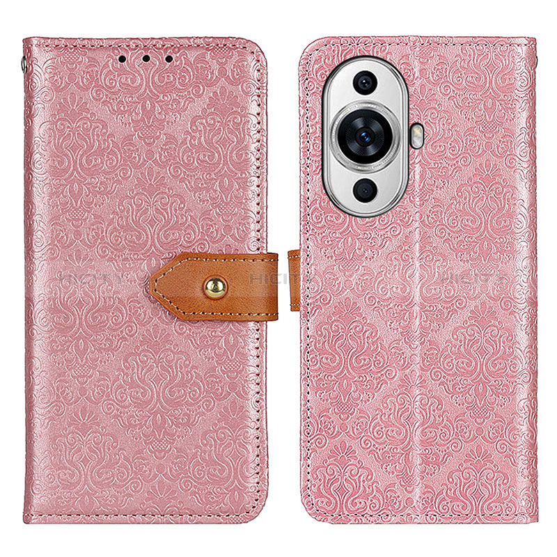 Handytasche Stand Schutzhülle Flip Leder Hülle K05Z für Huawei Nova 11 Pro Rosa Plus