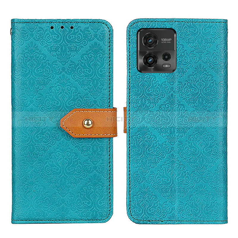 Handytasche Stand Schutzhülle Flip Leder Hülle K05Z für Motorola Moto G72