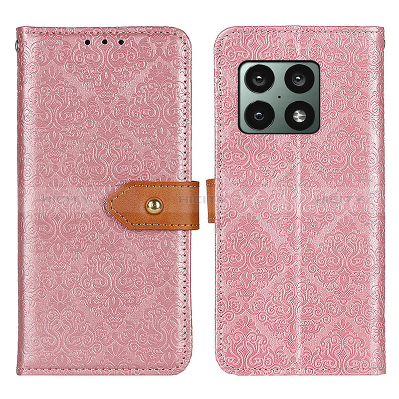 Handytasche Stand Schutzhülle Flip Leder Hülle K05Z für OnePlus 10 Pro 5G Rosa