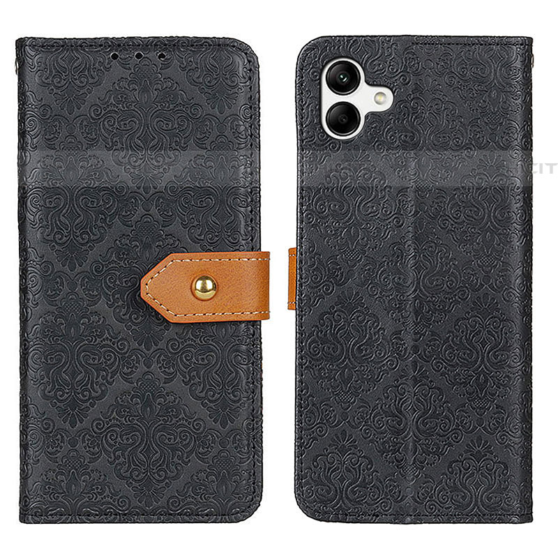 Handytasche Stand Schutzhülle Flip Leder Hülle K05Z für Samsung Galaxy A04E Schwarz