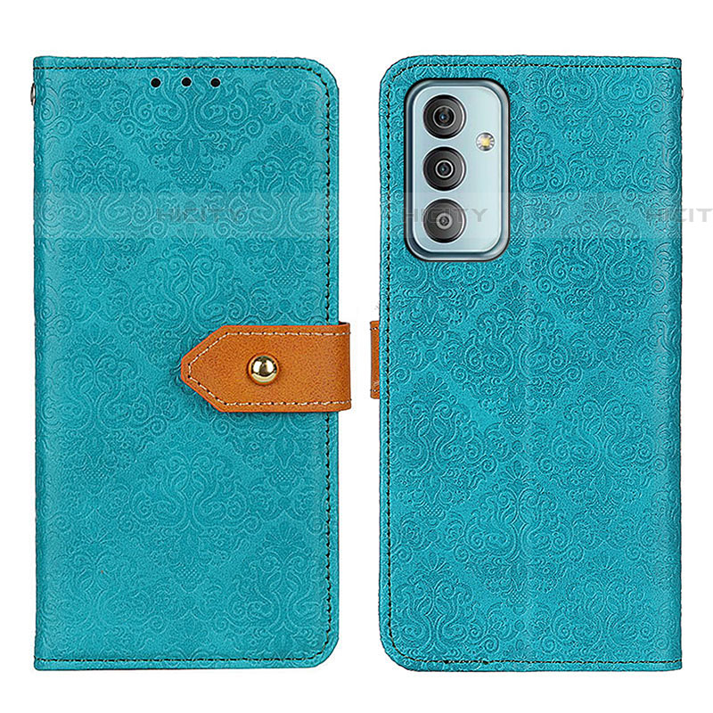 Handytasche Stand Schutzhülle Flip Leder Hülle K05Z für Samsung Galaxy M13 4G Grün