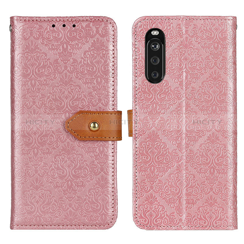 Handytasche Stand Schutzhülle Flip Leder Hülle K05Z für Sony Xperia 10 III SO-52B Rosa