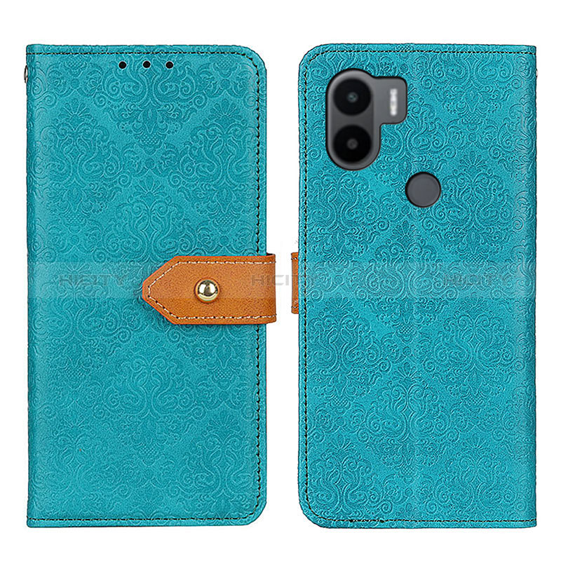 Handytasche Stand Schutzhülle Flip Leder Hülle K05Z für Xiaomi Redmi A1 Plus Grün Plus