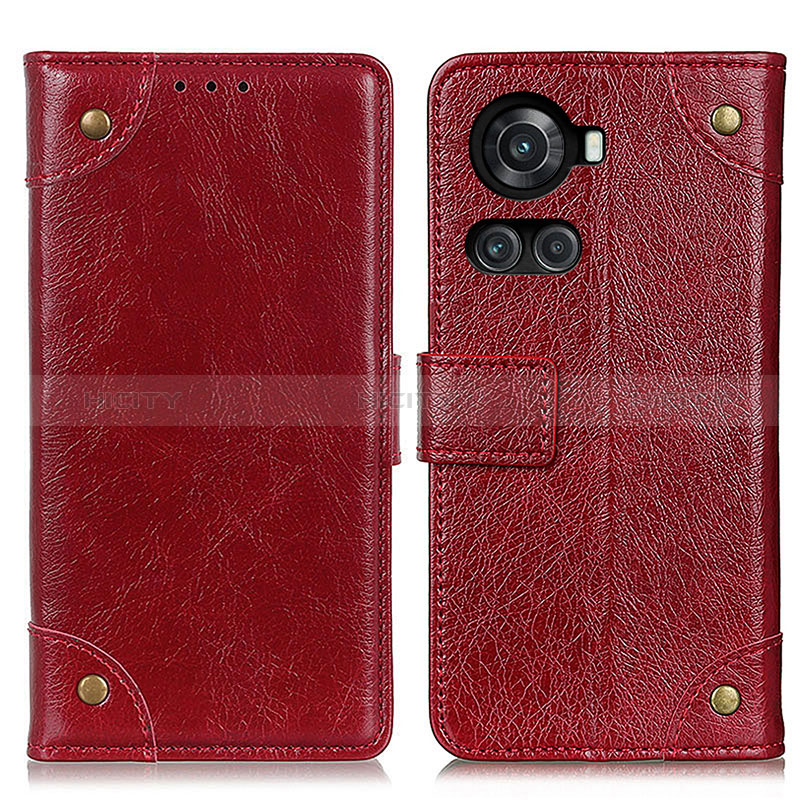 Handytasche Stand Schutzhülle Flip Leder Hülle K06Z für OnePlus 10R 5G Rot