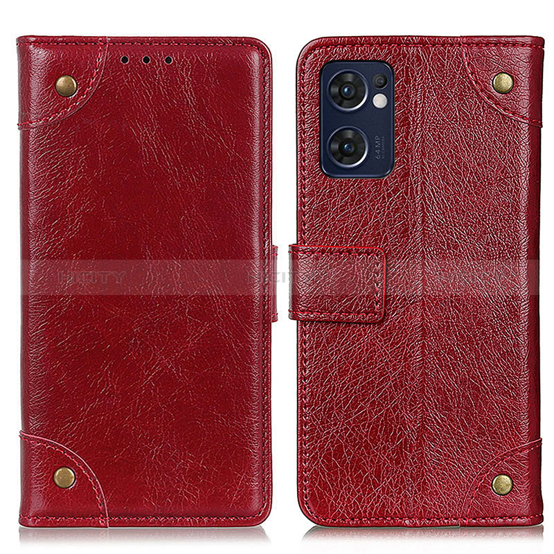 Handytasche Stand Schutzhülle Flip Leder Hülle K06Z für OnePlus Nord CE 2 5G Rot Plus