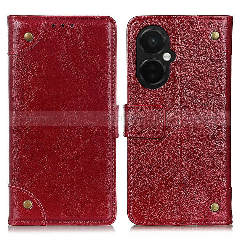 Handytasche Stand Schutzhülle Flip Leder Hülle K06Z für Oppo K11x 5G Rot Plus