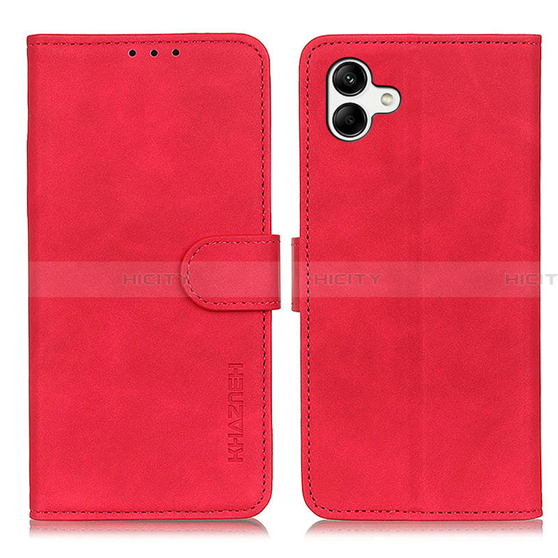 Handytasche Stand Schutzhülle Flip Leder Hülle K06Z für Samsung Galaxy A04 4G Rot