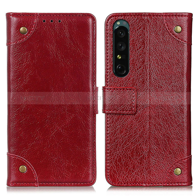 Handytasche Stand Schutzhülle Flip Leder Hülle K06Z für Sony Xperia 1 IV SO-51C Rot