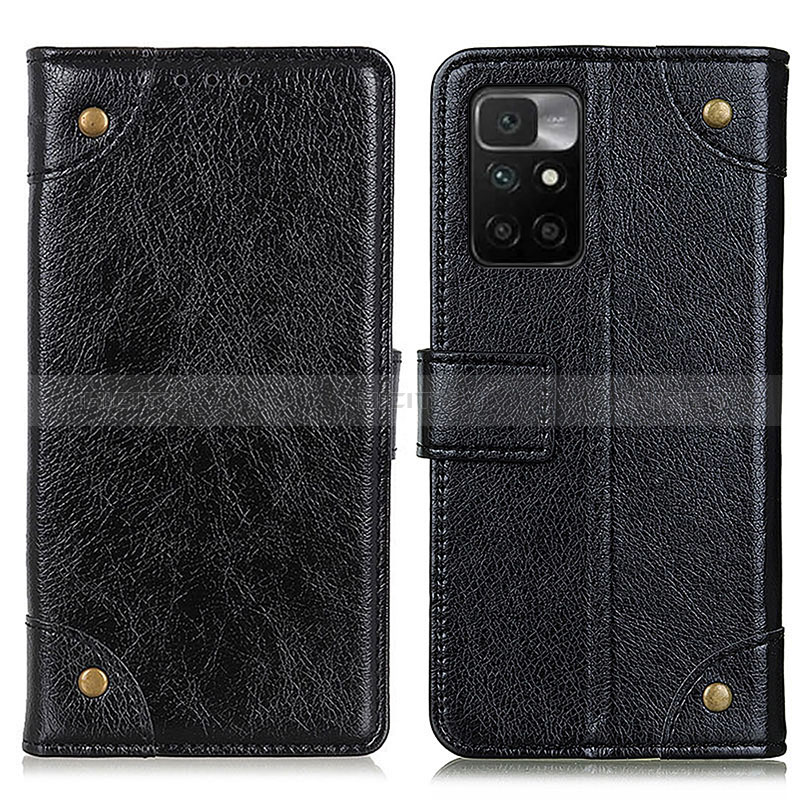 Handytasche Stand Schutzhülle Flip Leder Hülle K06Z für Xiaomi Redmi Note 11 4G (2021) Schwarz