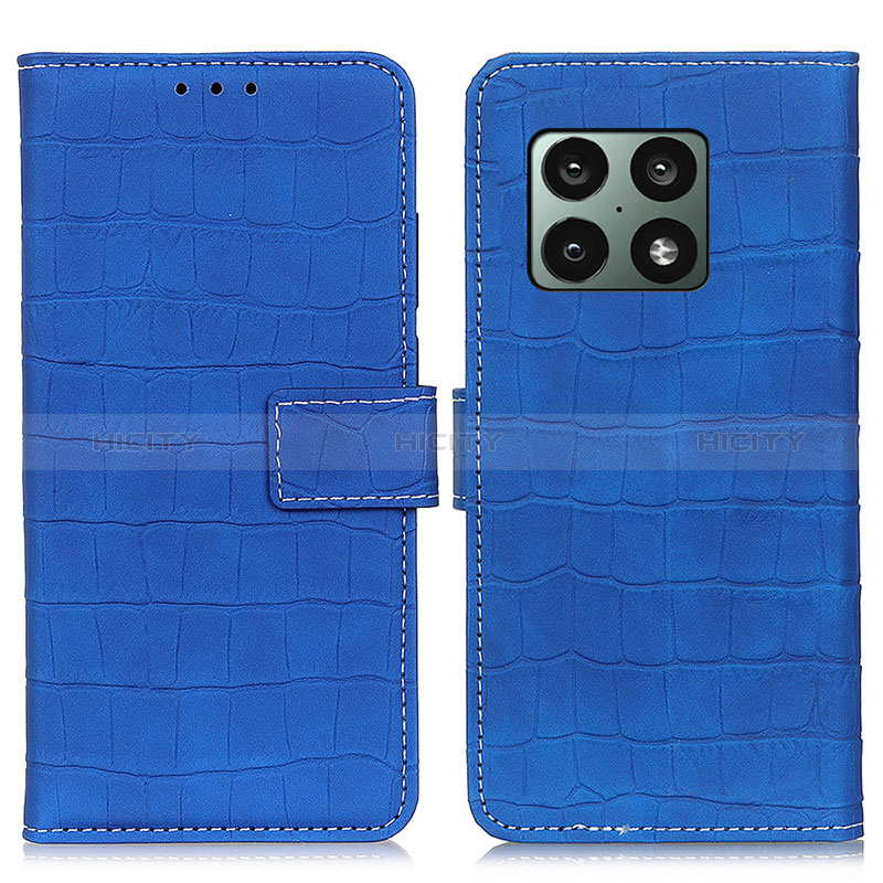 Handytasche Stand Schutzhülle Flip Leder Hülle K07Z für OnePlus 10 Pro 5G Blau Plus