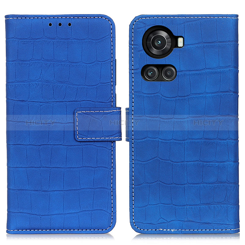 Handytasche Stand Schutzhülle Flip Leder Hülle K07Z für OnePlus 10R 5G Blau Plus