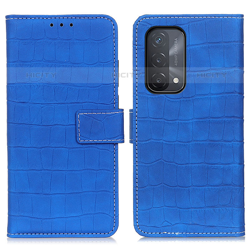 Handytasche Stand Schutzhülle Flip Leder Hülle K07Z für OnePlus Nord N200 5G Blau