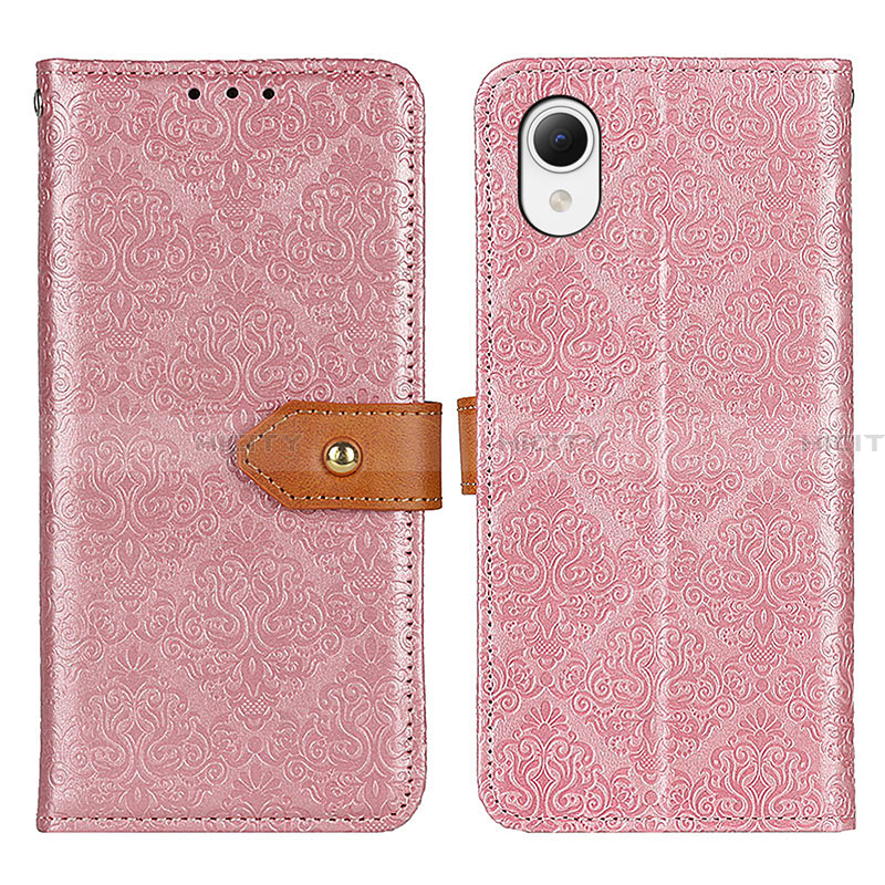 Handytasche Stand Schutzhülle Flip Leder Hülle K07Z für Samsung Galaxy A23s Rosa Plus