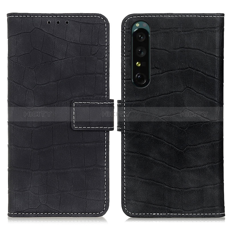 Handytasche Stand Schutzhülle Flip Leder Hülle K07Z für Sony Xperia 1 IV Schwarz Plus