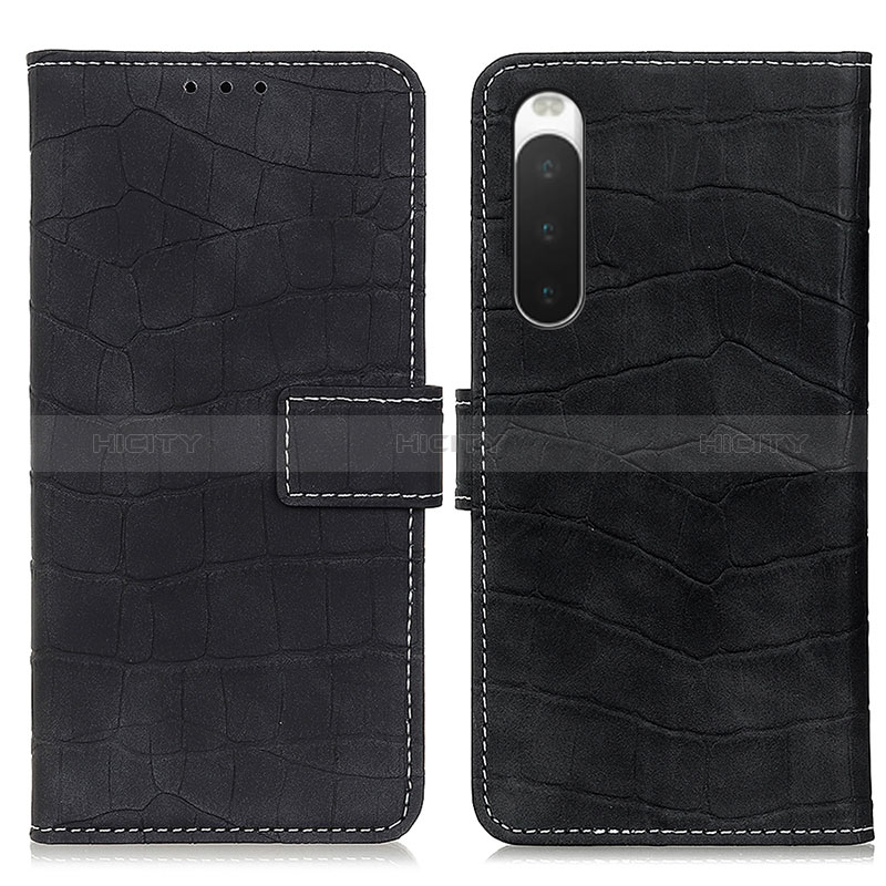 Handytasche Stand Schutzhülle Flip Leder Hülle K07Z für Sony Xperia 10 IV SOG07 Schwarz