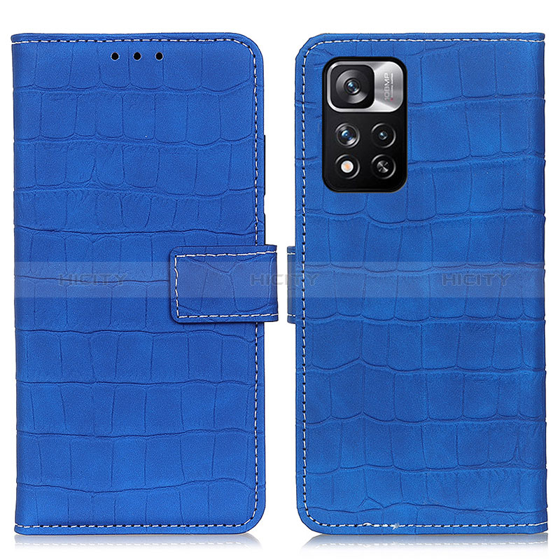 Handytasche Stand Schutzhülle Flip Leder Hülle K07Z für Xiaomi Mi 11i 5G (2022) Blau Plus